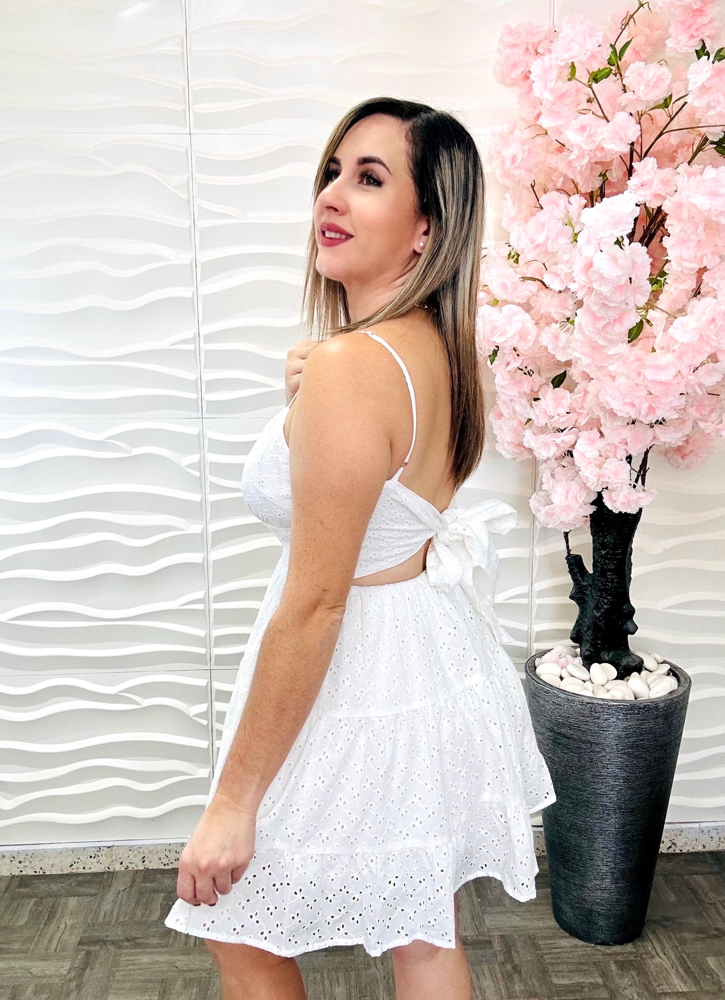 Fashion white dress