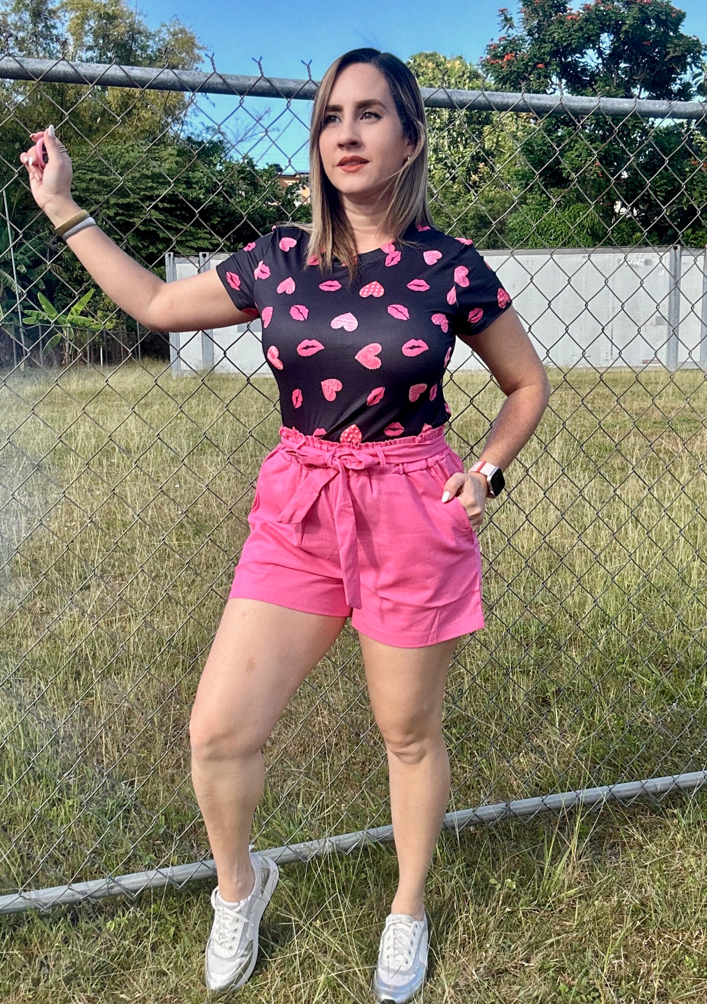 Perla pink short