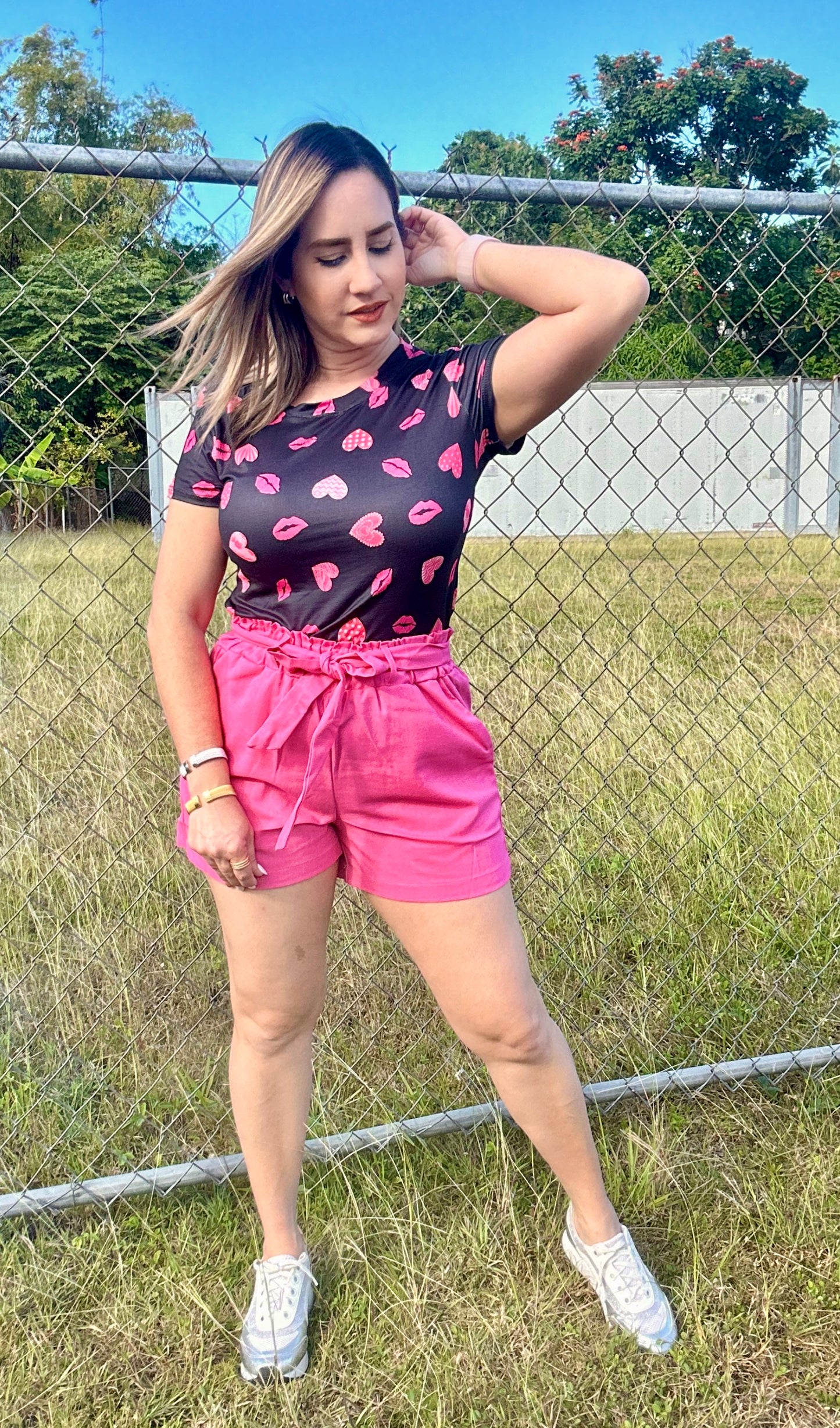 Perla pink short