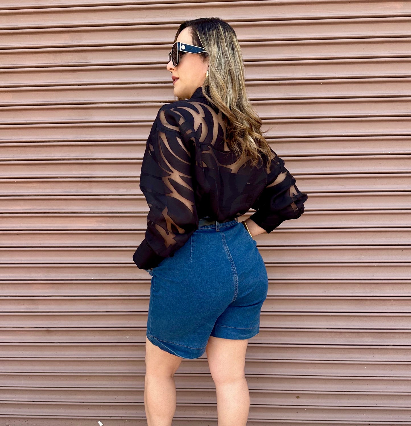 Denim bermuda