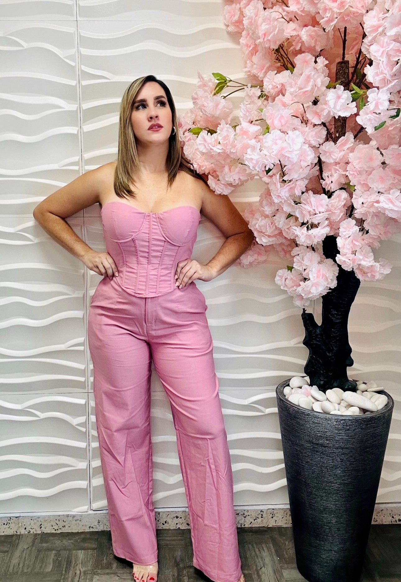 Natalie pink set