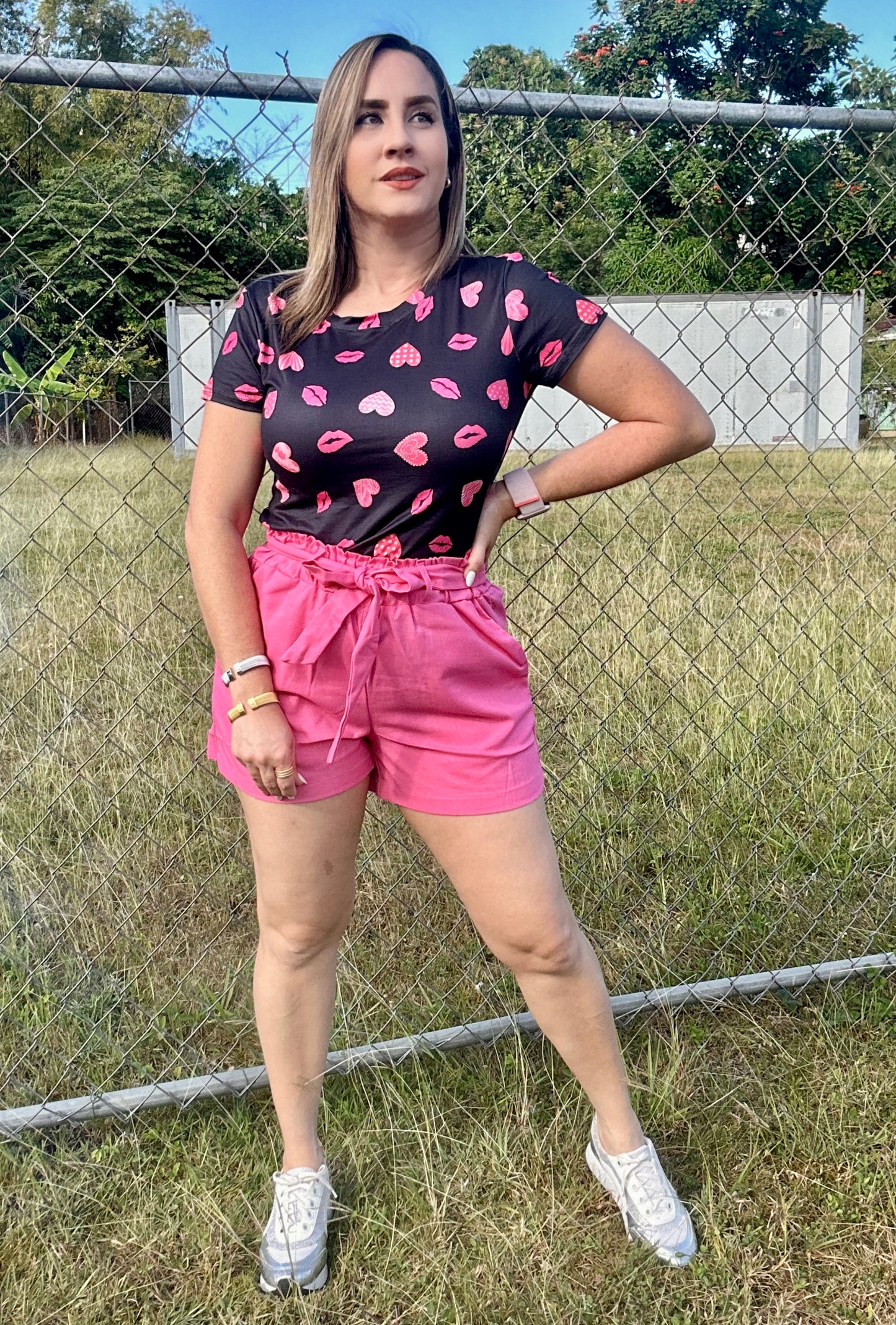 Perla pink short