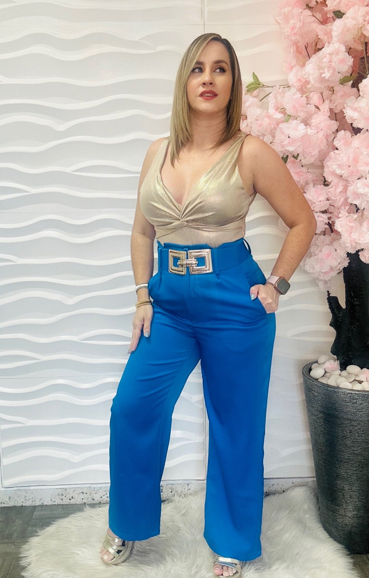 Liz blue palazzo